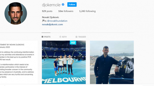 Novak Djokovič najboljši teniški igralec in najslabši lažnivec
