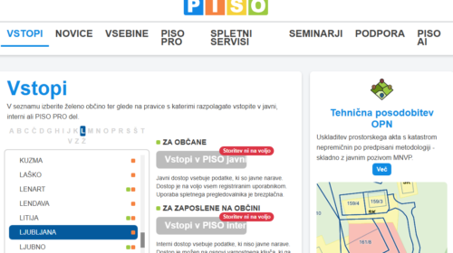 piso brezplačen javni vplogled v bazo nepremičnin za ljubljano